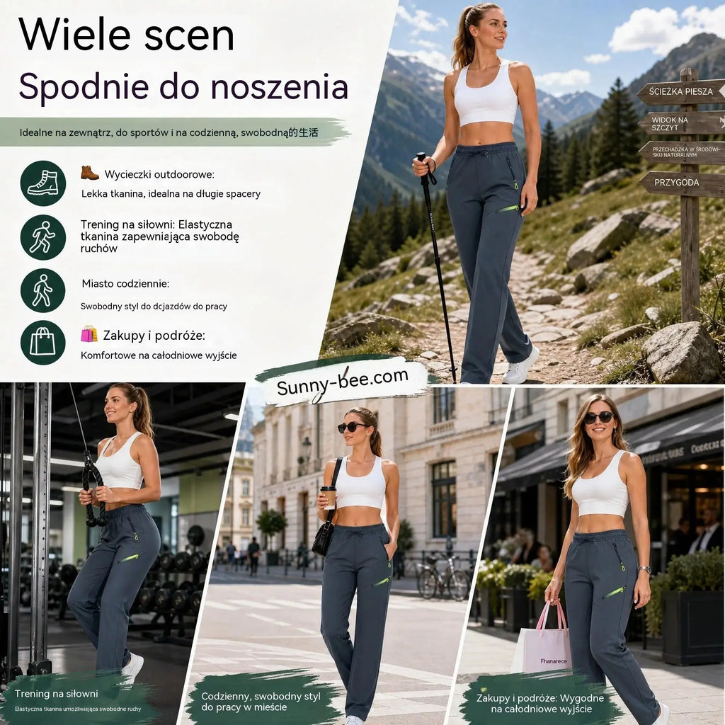⏳ Korlátozott ideig érvényes ajánlat 🔥 Női egyenes szabású cargo nadrág - Rugalmas derékpánt; tökéletes munkába, utazáshoz és mindennapi viseletre 👖✨