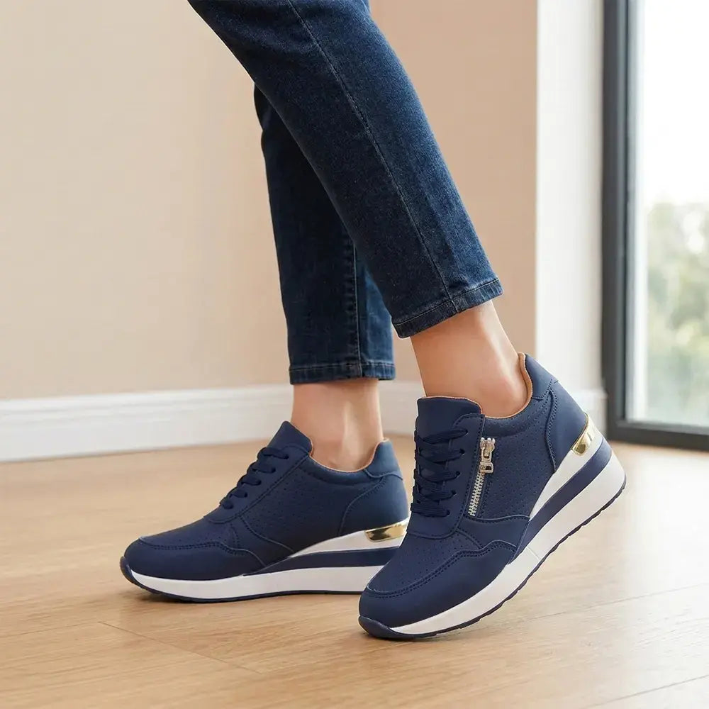 ⭐👟【36-43】Plus size bebújós éktalpú tornacipők – Könnyű, mindennapi platformcipők – Kényelmes cipők sétáláshoz és testmozgáshoz