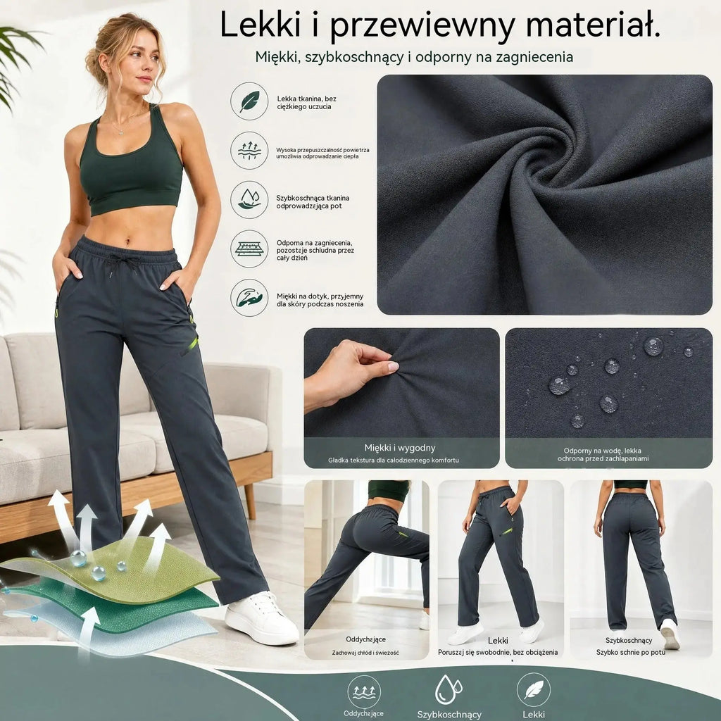 ⏳ Korlátozott ideig érvényes ajánlat 🔥 Női egyenes szabású cargo nadrág - Rugalmas derékpánt; tökéletes munkába, utazáshoz és mindennapi viseletre 👖✨