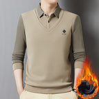 🔥【50% kedvezmény】🔥【M-4XL】Férfi prémium kasmír kétrészes, minden az egyben meleg felső