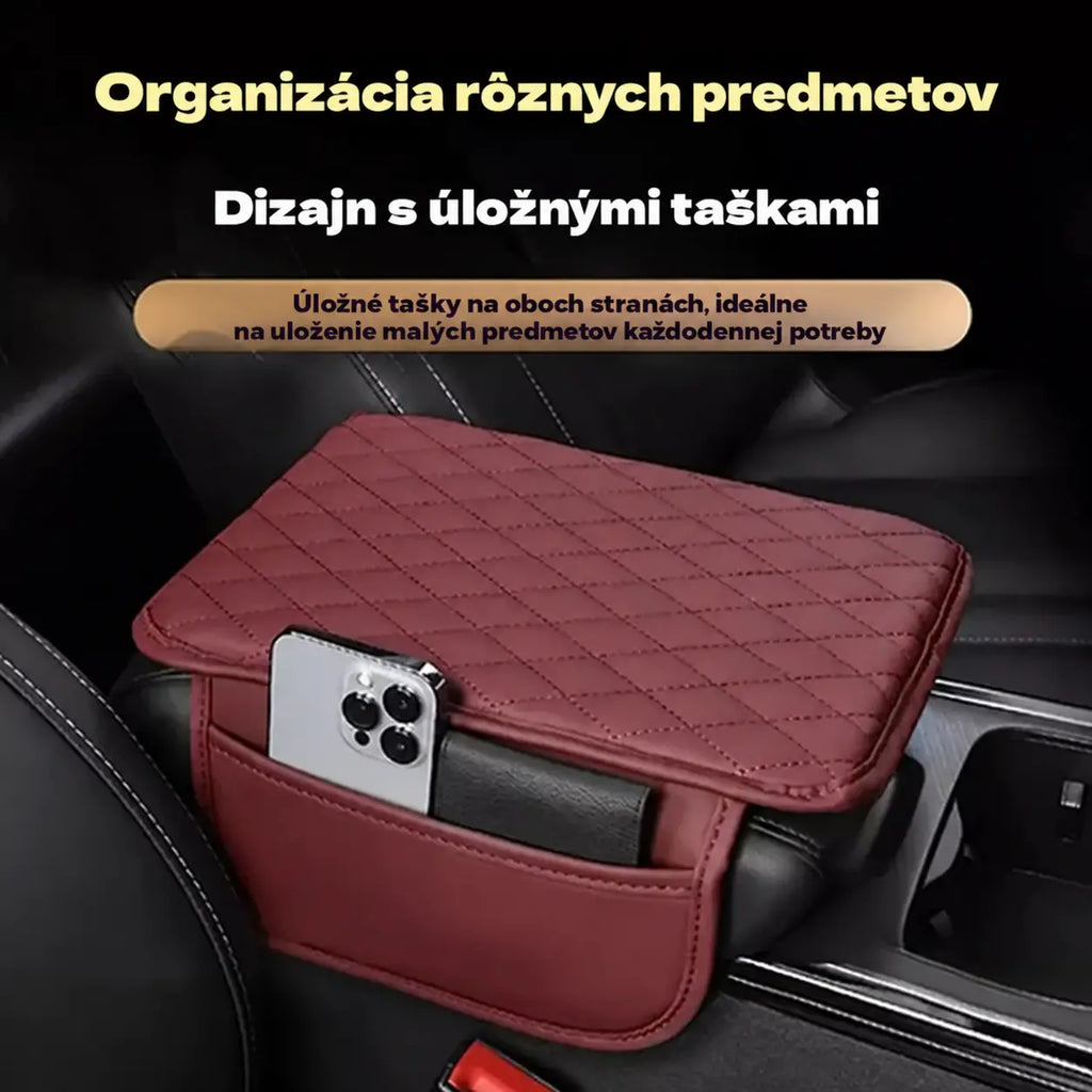 🚗💺【1 db】Univerzális autós kartámaszmagasító párna műbőr borítással – magasabb, szélesebb és hosszabb kialakítás, memóriahabbal, minden évszakra alkalmas.