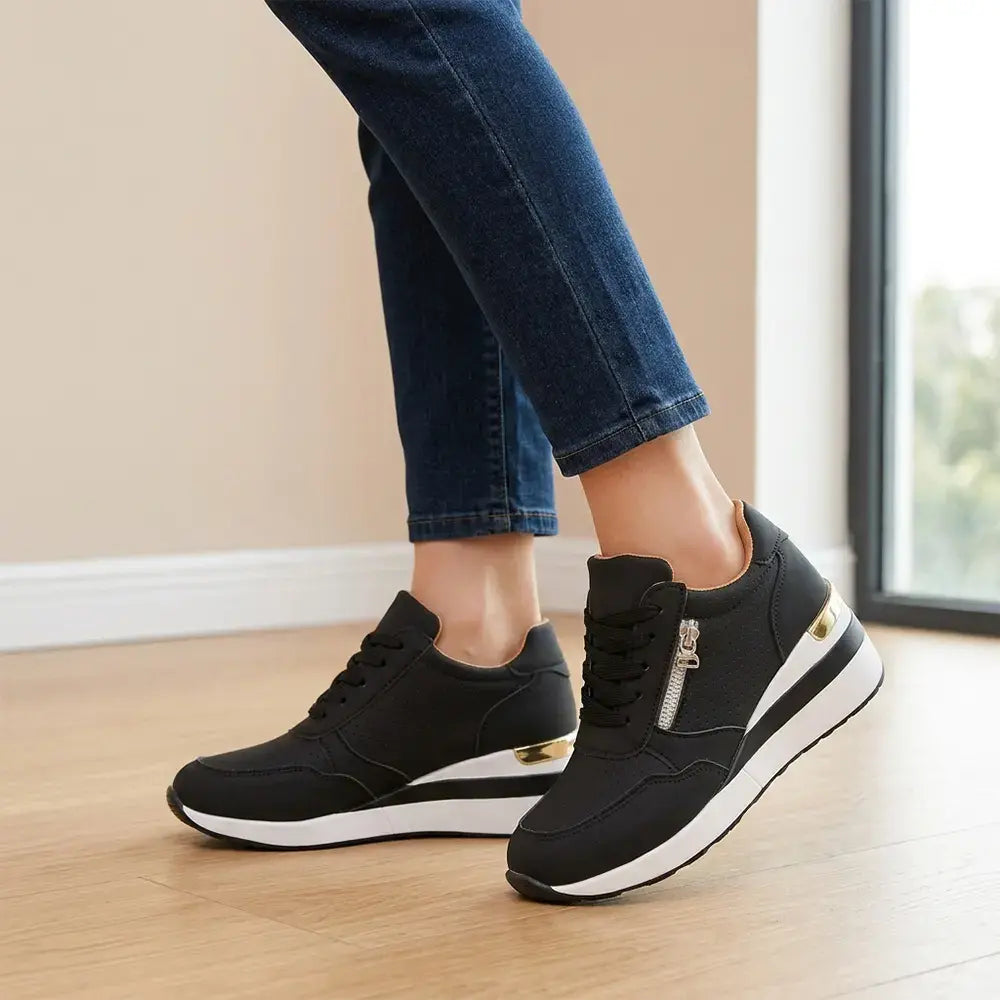 ⭐👟【36-43】Plus size bebújós éktalpú tornacipők – Könnyű, mindennapi platformcipők – Kényelmes cipők sétáláshoz és testmozgáshoz