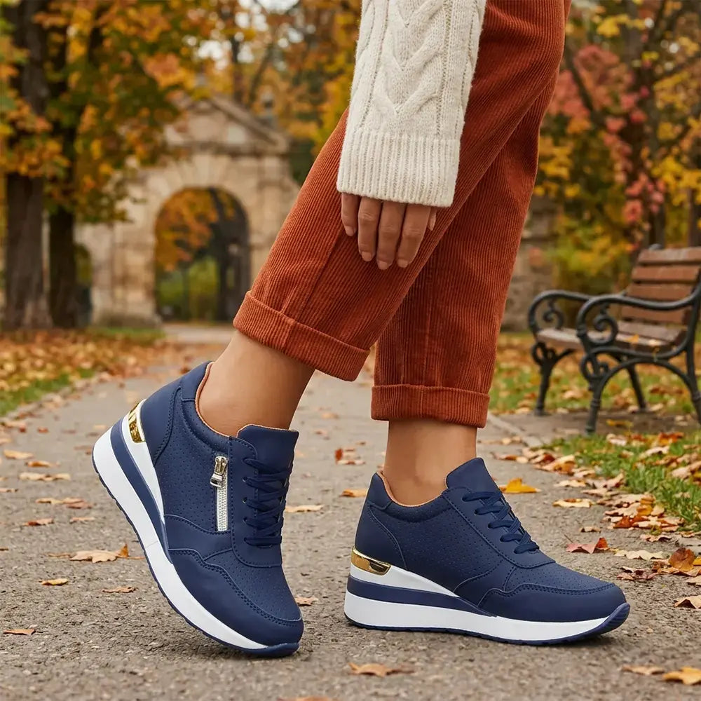 ⭐👟【36-43】Plus size bebújós éktalpú tornacipők – Könnyű, mindennapi platformcipők – Kényelmes cipők sétáláshoz és testmozgáshoz
