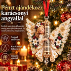 🎁5 darabos szett, ára 9900 Ft✨ Angyal alakú karácsonyi dekoráció (készpénzes ajándéktartóként is használható)