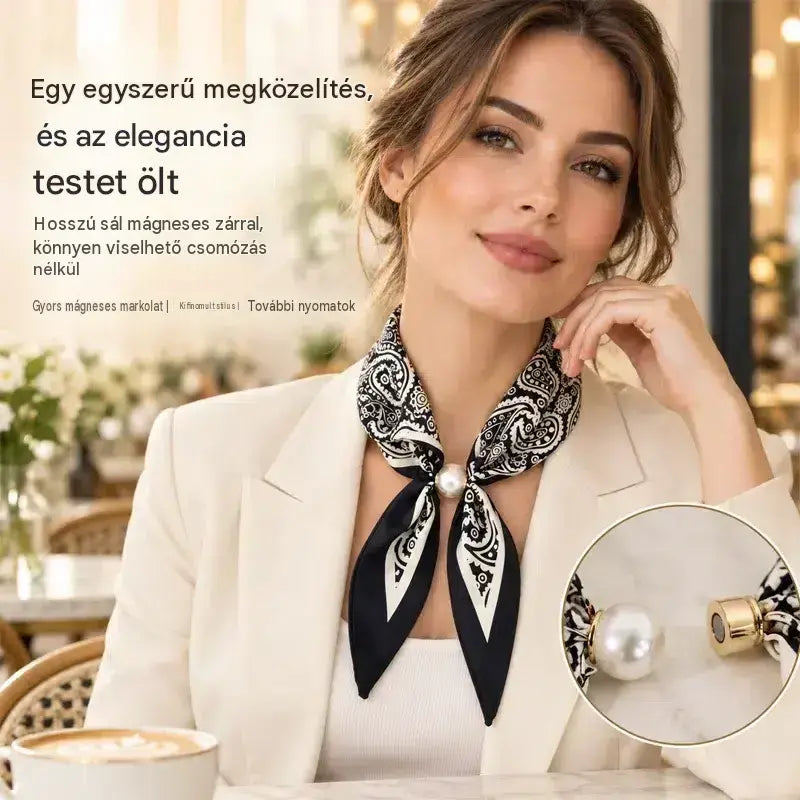【50% kedvezmény！！！】✨ 4 darabos keskeny selyemsál szett – tavaszi-nyári elegancia és finomság! Finom anyag, sokoldalú – viselhető a nyakon, hajpántként vagy táskadíszként is!