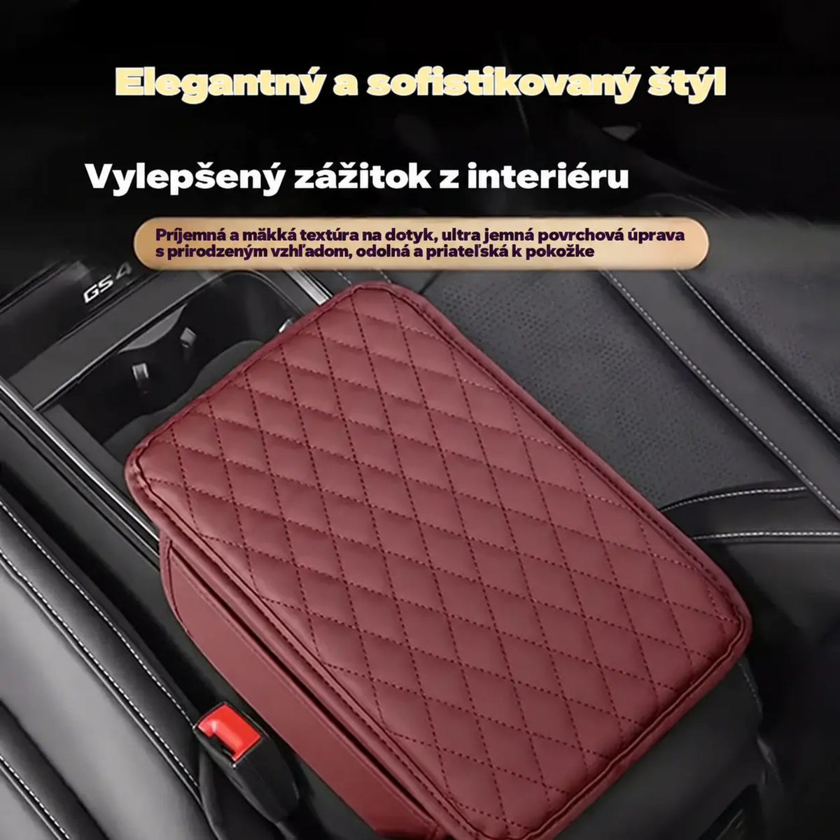 🚗💺【1 db】Univerzális autós kartámaszmagasító párna műbőr borítással – magasabb, szélesebb és hosszabb kialakítás, memóriahabbal, minden évszakra alkalmas.