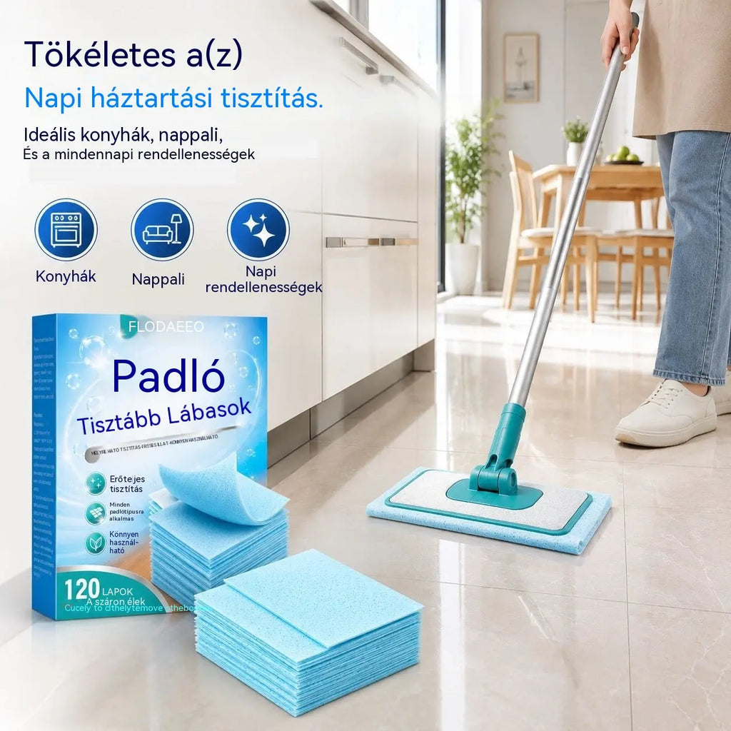 【2 doboz/240 darab】Vízben oldódó padlótisztító kendők: tisztítsa meg és fényesítse az összes padlóját