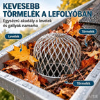 🍂 10 elemes készlet: Háló, amely megvédi az ereszcsatornákat és lefolyócsöveket az eltömődéstől · Alumíniumötvözet · Állítható forma · Könnyű összeszerelés – nincs szükség szerszámokra!