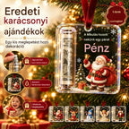 🔥5 darab 8800 Ft🎄 Karácsonyi pénzdísz ✨ Bankjegyeket rejtő karácsonyfadísz - kreatív és meglepő ünnepi ajándék.