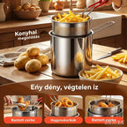 🔥【Időszakos 50% kedvezmény】🎁 Többfunkciós, 304-es rozsdamentes acélból készült fritőz