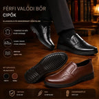 【Időkorlátos akció!】🔥【39-44】👞 Valódi bőr férfi üzleti cipő, puha és kényelmes talppal, különféle alkalmakra alkalmas.
