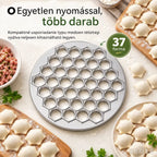 🥟 Készíts pierogit vagy pelmenit másodpercek alatt! 37 darabos forma · Egyetlen prés 37 egyforma darabot eredményez · Hatékony, gyors és könnyen tisztítható!