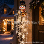 🔥50% KEDVEZMÉNY 🎅 Függeszthető karácsonyi hópehely és kristály LED-fény | Varázslatos fény a verandára ✨