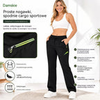 ⏳ Korlátozott ideig érvényes ajánlat 🔥 Női egyenes szabású cargo nadrág - Rugalmas derékpánt; tökéletes munkába, utazáshoz és mindennapi viseletre 👖✨